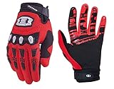 Seibertron Dirtpaw Jugend/Kinder rutschfeste Fahrrad Bicycle Cycling/Radsport Racing Mountainbike RadsportHandschuhe für BMX MX ATV MTB Motorrad Motocross Motorbike Touch Screen Gloves Red XL