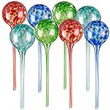 Royal Gardineer Wasserkugel: 2er -Set Gießfrei-Bewässerungs-Kugeln aus Glas, je 4 STK, Ø 8,5 cm (Blumen-Bewässerungskugeln)