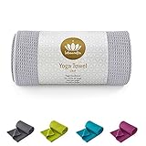 Lotuscrafts Yoga Handtuch Wet Grip - rutschfest & Schnelltrocknend - Antirutsch Yogatuch mit hoher Bodenhaftung - Yogahandtuch ideal für Hot Yoga [183 x 61 cm]