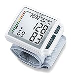 Sanitas SBC 41 Handgelenk-Blutdruckmessgerät, Blutdruck- und Pulsmessung am Handgelenk, XL-Display, Arrhythmie-Erkennung