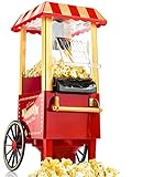 Gadgy Popcorn Maschine | Retro Popcorn Maker | Heissluft Ohne Fett Fettfrei Ölfrei