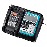 FengBP®3.0A Ersatz DC18RA DC18RC DC18RD Ladegerät mit Ladestandsanzeige Für Makita 7,2V~18V Werkzeugakkus BL1815 BL1815N BL1830 BL1840 BL1850 BL1860 BL1430(3a，LED Ladegerät)