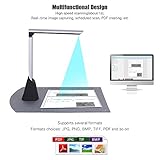 Aibecy Tragbar Cmos 10-Megapixel-Usb-Led Mit Dokumenten Ocr Funktion, Hohe Einstellbar Kamera Scanner Hochauflösung 3672 X 2856 Größe Scannen Max. A4 Für Buch Bild Dokument Pdf Jpg Png Bmp Tiff