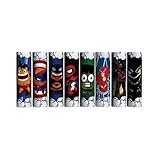 VampCase PVC Schrumpfschlauch Wraps Heat Shrink Tubes Sleeves für 18650 Akku Heroes - 16pcs - 2pcs of each