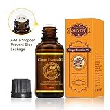Lymphatic Drainage Ginger Oil, Ingwer Ätherisches Öl Massageöl Körper Entspannen 30ml Fördern Durchblutung, Entlasten Muskelkater
