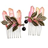 GRACEART Kristall-Quarz-Haarkamm, Lolita-Haarnadeln, Hochzeits-Haarschmuck für Cosplay. Gr. One size, C