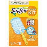 Swiffer Staubmagnet (Handgriff + 7 Tücher) Staubwedel ideal gegen Staub, Tierhaare & Allergene