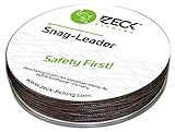 Zeck Snag Leader 50m 0,90mm 113kg, geflochtene Schnur zum Welsangeln, Welsschnur, Wallerschnur, Schlagschnur