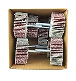 10 Stück Craft-Equip Schleifmop 60 x 30 x 6mm Fächerschleifer K80 Schleifer KFZ