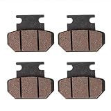 EBTOOLS Bremsbeläge Ersatzmotorrad, 2 Paar vorne hinten Keramik Scheibenbremsbeläge Passend für Mini-Motorrad ATV 47cc 49cc