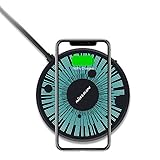 Nillkin Wireless Charger, 15W Qi Ladestation Kabelloses Ladegerät Mit Bunte LED-Leuchten für iPhone XS/XS Max/XR/X/8 Huawei P30 Pro Xiaomi Mi 9 Samsung Galaxy S10 S10+ S10e S9+ S8 Plus