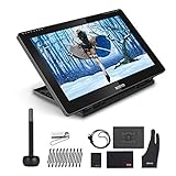Aibecy BOSTO BT-16HDK H-IPS LCD Grafikmonitor Display 8192 Druckstufe Passive Technologie USB-betriebenes, verbrauchsarmes Grafiktablett mit interaktivem Stylus-Stift