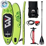 Breeze Stand Up Paddle Board 9.0” Grün aufblasbar iSUP im Set, 275 x 76 x 12 cm