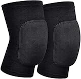 Aweskmod Knieschoner, Elastische Knieschoner/Knee Sleeve/Knieschutz/Kniebandage Für Volleyball Joggen Basketball Tennis Football Kampfsport，Für Sport & Warm & Täglicher Gebrauch (M(25CM))