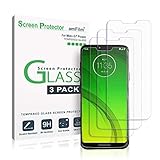 Moto G7 Power Panzerglas Displayschutzfolie (3 Stück), amFilm Panzerglas (Gehärtetem Glas) für Motorola Moto G7 Power