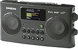 Sangean WFR-29C tragbares Internetradio (DAB+/UKW-Tuner, USB, UPnP/DMR Music Streaming, AUX-In, Weckfunktion, Dual Alarm) anthrazit