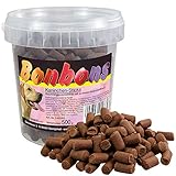 Schecker 3 x 500g Hundebonbons Kaninchen Sticks - Hundeleckerlie mit Fleisch - Soft weich - Im Wieder verschließbaren Frischeeimer