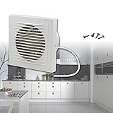 HG Wandlüfter Ventilator Wandventilator Badlüfter Abluftventilator Leise Weiß für Küche Bad WC