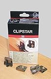 Clipstar BefestigungsCLIP für Exclusiv Sockelleisten aus MDF - Format: 40 x 16 x 2700 mm - Sie kaufen 1 Paket mit 50 Metallclip incl. Schrauben und Dübel (Clipstar Clip (50 Stück))