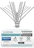 **VERGLEICHSSIEGER 2020** Effektive Premium Taubenabwehr aus langlebigem Edelstahl - Vogelabwehr mit Vogelschutz Spikes für Balkon, Dach und Fenster - 3m Taubenspikes mit Sollbruchstellen