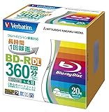 Verbatim 50GB 6x Blu-Ray White Label BD-R DL 20-Disc 【Japan Import】