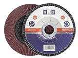10 Stück SBS Fächerscheiben ø 125 mm Korn 40 Braun Schleifscheiben Schleifmop