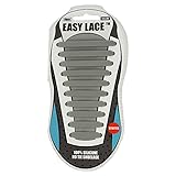 Easy laces Schnürsenkel Silicone, EAS210G, Grau (Grey 210), One Size