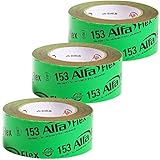 3x Dampfsperrklebeband Folienklebeband 50 mm x 25 m für eine luft- und winddichte Verklebung von Dampfbremsen und Dampfsperren
