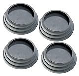 infactory Vibrationsdämpfer: 4er-Set universell einsetzbare Vibrations-Dämpfer, schwarz (Vibrationsdämmung)