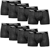 MERISH Boxershorts Men Herren 8er Pack Unterwäsche Unterhosen Männer (L, 216g 8er Set Anthrazit)