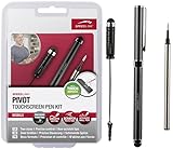 SPEEDLINK Pivot Touchscreen Pen Kit - Eingabestifte für Kapazitive Touchscreens, Ergonomische Stifte, Vermeidet Fingerabdrücke, Stiftlänge: ca. 14cm/4cm, für Tablet, Smartphone, iPhone, iPad, schwarz