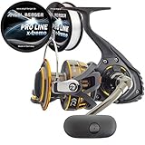 Angel-Berger Daiwa BG Pilkrolle Meeresrolle gratis Pro Line x-Treme Schnur (3500)