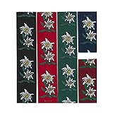 Dayneq Hosenträger 6 Stark Clips Edelweiss 3,5cm Breit Farbe und Länge Wählbar