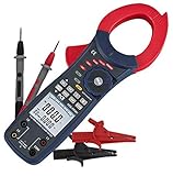 PCE Instruments PCE-PCM 1 Stromzange / Stromzangen / Leistungsmesser / Strom / Leistung / Leistungsmessung für bis zu 3-Phasen / Energiemessgerät / TRMS