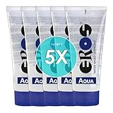 5x Eros Aqua Gleitgel auf Wasserbasis Tube 200 ml : Wasserbasiertes Erotik Gleitmittel Sparpaket Großpackung