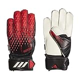 adidas Kinder Predator MTC Fingersave Torwarthandschuhe, Black/Active Red, 5