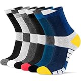 Newdora Socken Herren, 6 Paar Sneaker Socken Unisex Atmungsaktiv Baumwoll Socken für Sport Freizeit Lauf Outdoor Business Arbeits, 43-46