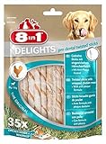 8in1 Delights Pro Dental, gesunde Kauknochen / Kaustangen für Hunde zur Zahnpflege, versch. Größen