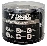 Talbot Torro Griffband Air Pro Grip, Basis Griffband aus PU, für Badminton, Squash, 90 x 2,5 cm, Stärke 2,0 mm, Großbox mit 24 Bändern, 449163