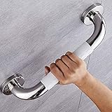 LXNQG Badewannengriff Dusche Edelstahl, Sicherheitsgriff Badezimmer mit Haltegriffe Anti-Rutsch, Wandhaltegriff für Griffstangen Bad Badewanne WC (Color : White, Size : 40cm)