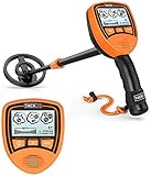 Metalldetektor Kinder TACKLIFE Metallsuchgerät, mit großem hintergrundbeleuchtetem LCD-Display, Leichter und wasserdichter Spule für die Schatzsuche, Spielzeug und Geschenk für Junioren-MMD03