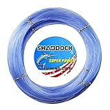 Shaddock Fishing Nylon Monofile Angelschnur Seil 500M 0,3mm-2,0mm Super Starke Nylon Monofil Speer Angelschnur Speargun Linie für Salzwasser/Süßwasser Angeln(Blau,Wire Diameter:0.4MM)