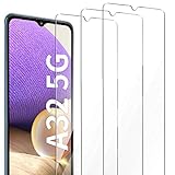 AROYI Schutzfolie Kompatibel mit Samsung Galaxy A32 5G Panzerglas, 3 Stück Schutzfolie Anti-Öl Anti-Kratzen, 9H Härte, HD Klar Gehärtetem Glas Displayschutzfolie