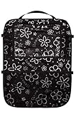 Auto Rücksitz Tablet iPad Organizer Multi Tasche Rückenlehnenschutz Sitzschoner Flowers Weiß [007]
