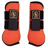 BR Sehnenschoner Event Gamaschen mit Neopren-Innenfutter (Pony, Sunset Orange)