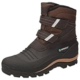 Spirale Tove Damen und Herren Winterstiefel, Schneestiefel für Erwachsene, Klettstiefel, Doppelkletter, Canadian Boot, warm gefüttert, wasserabweisend Braun (Dunkelbraun (039)), EU 41