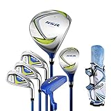 Kofull Junior Golfschläger-Set, 6 Golf-Putter-Set & Golfschläger-Ständer & Kopfbedeckung für Kinder 135 cm – 155 cm 9–11 Jahre