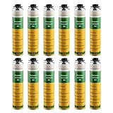 12x Stabilo Pistolenschaum B2, Füllschaum, Dämmschaum, Bauschaum, PU Schaum - 750ml