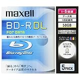 Maxell BD-R DL 5 Pack – 50 GB 6 x Speed Blu-ray bedruckbare Scheiben