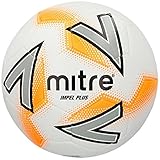 Mitre Impel Plus Trainingsfußball, White/Silver/Orange, 3